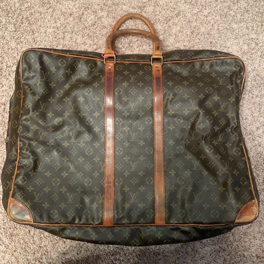 Giant Authentic Sirius Louis Vuitton travel luggage suitcase in brown monogram